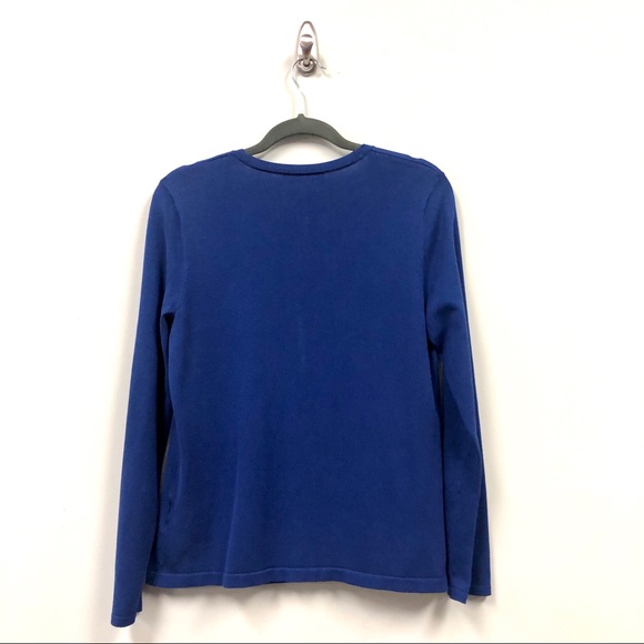 Royal Blue Long Sleeve Cardigan - Picture 2 of 6